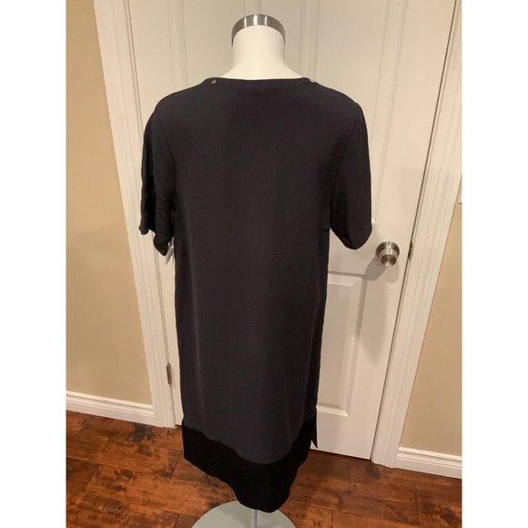 By Malene Birger Black Studded V-Neck Shift Dress, Size 6 (US) 38 (FR) NWT! - Picture 7 of 10